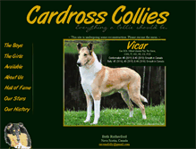 Tablet Screenshot of cardrosscollies.com